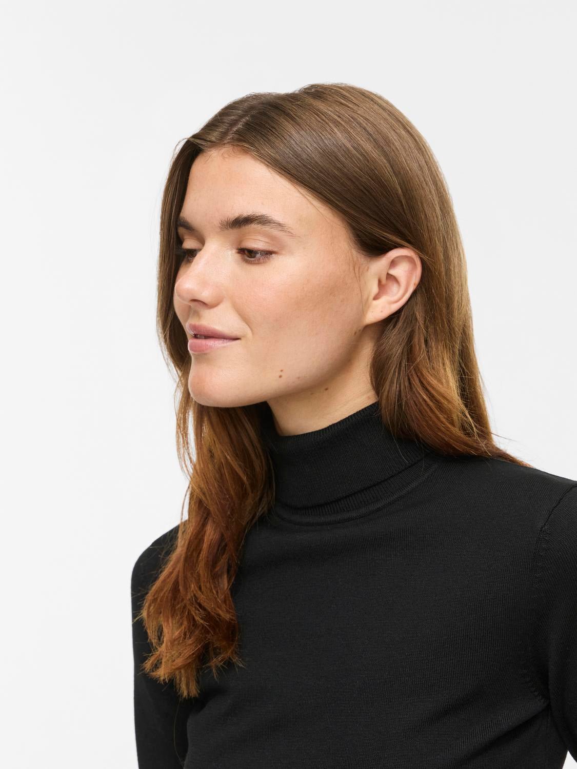 VIMALU Knitted Top - Black Beauty - VERO MODA & VILA Bergvik